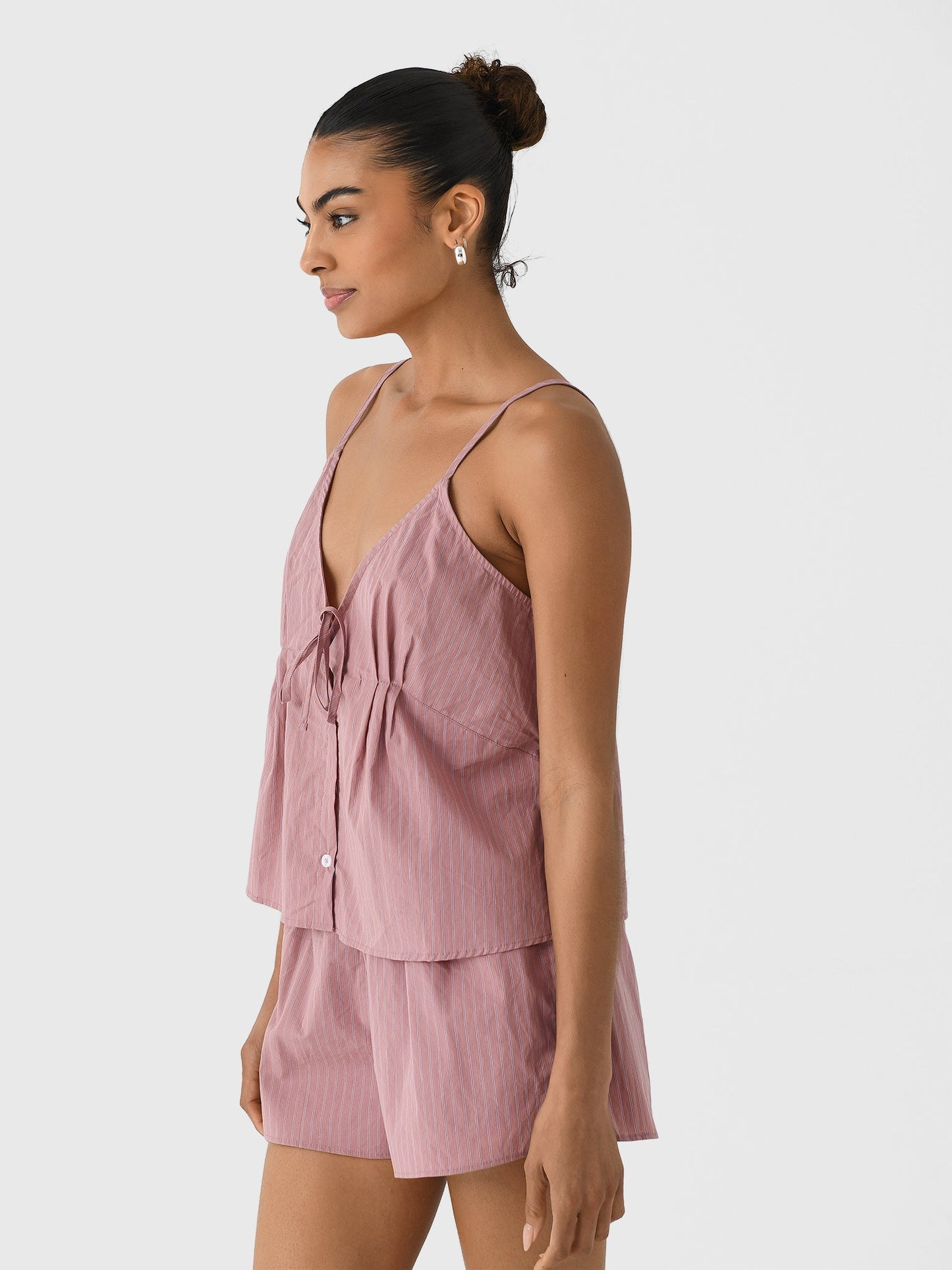 Deiji Studios Women's Placket Short Set