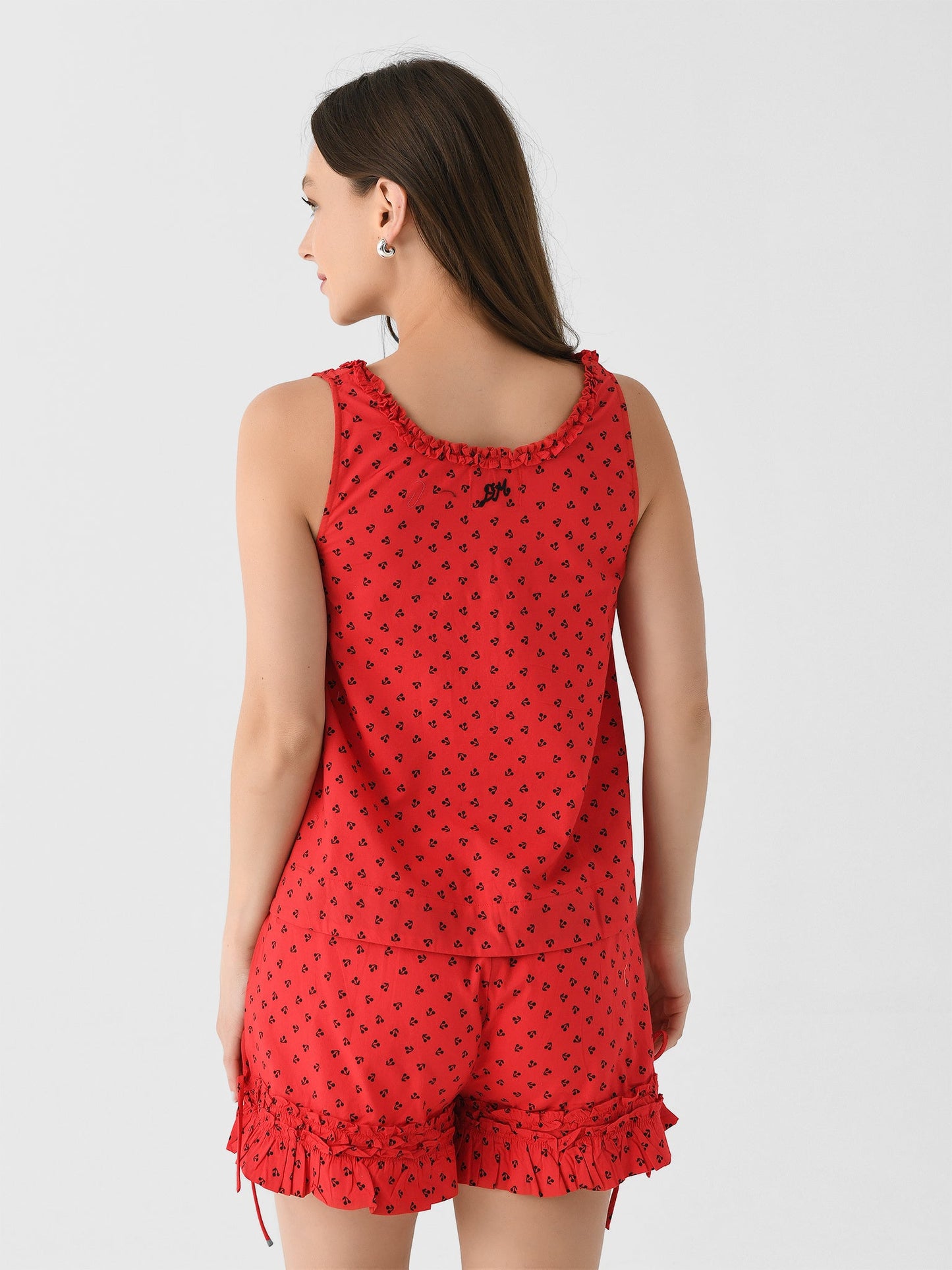 Damson Madder Women's Mafalda Ruffle Neck Top