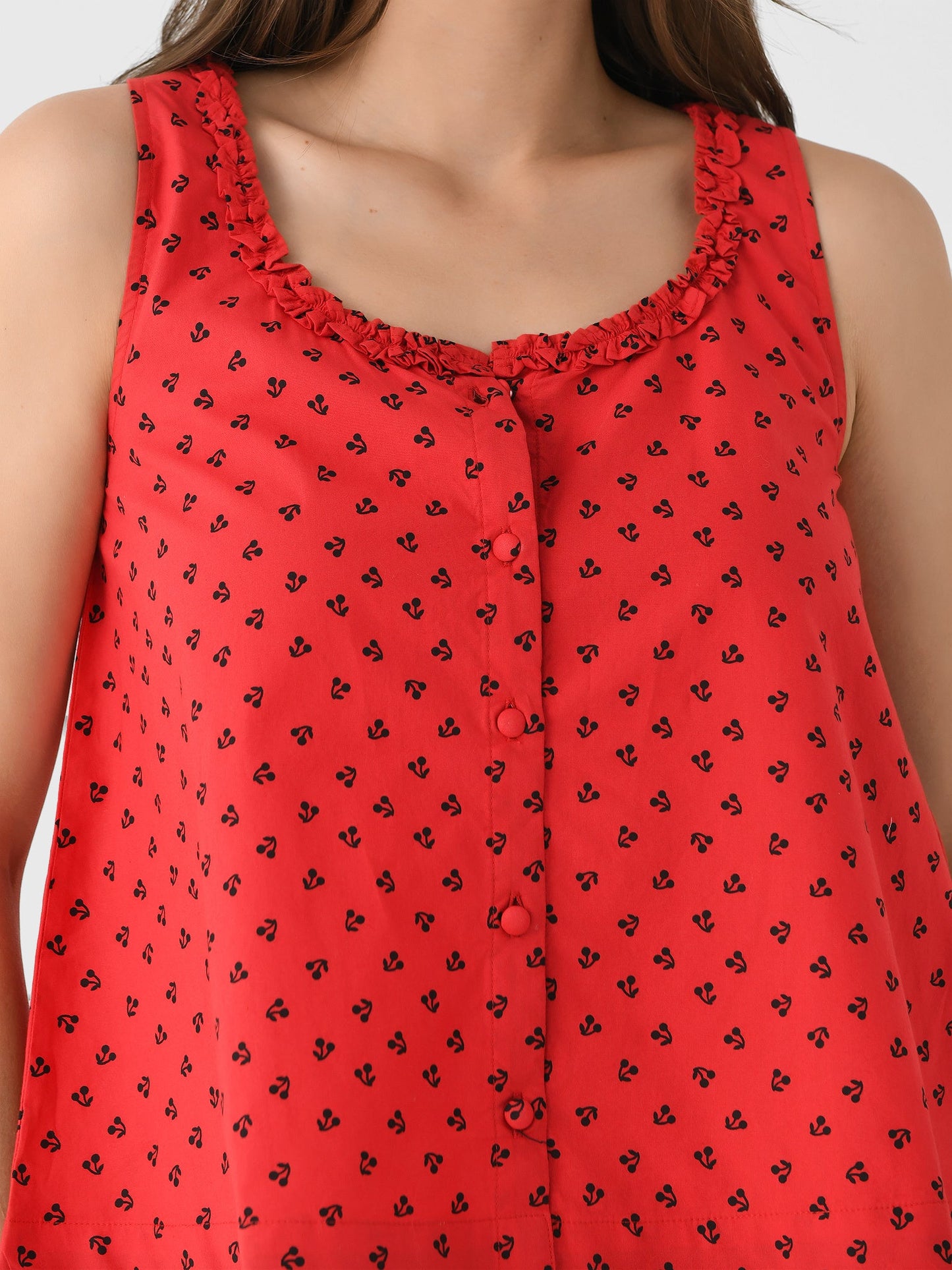 Damson Madder Women's Mafalda Ruffle Neck Top