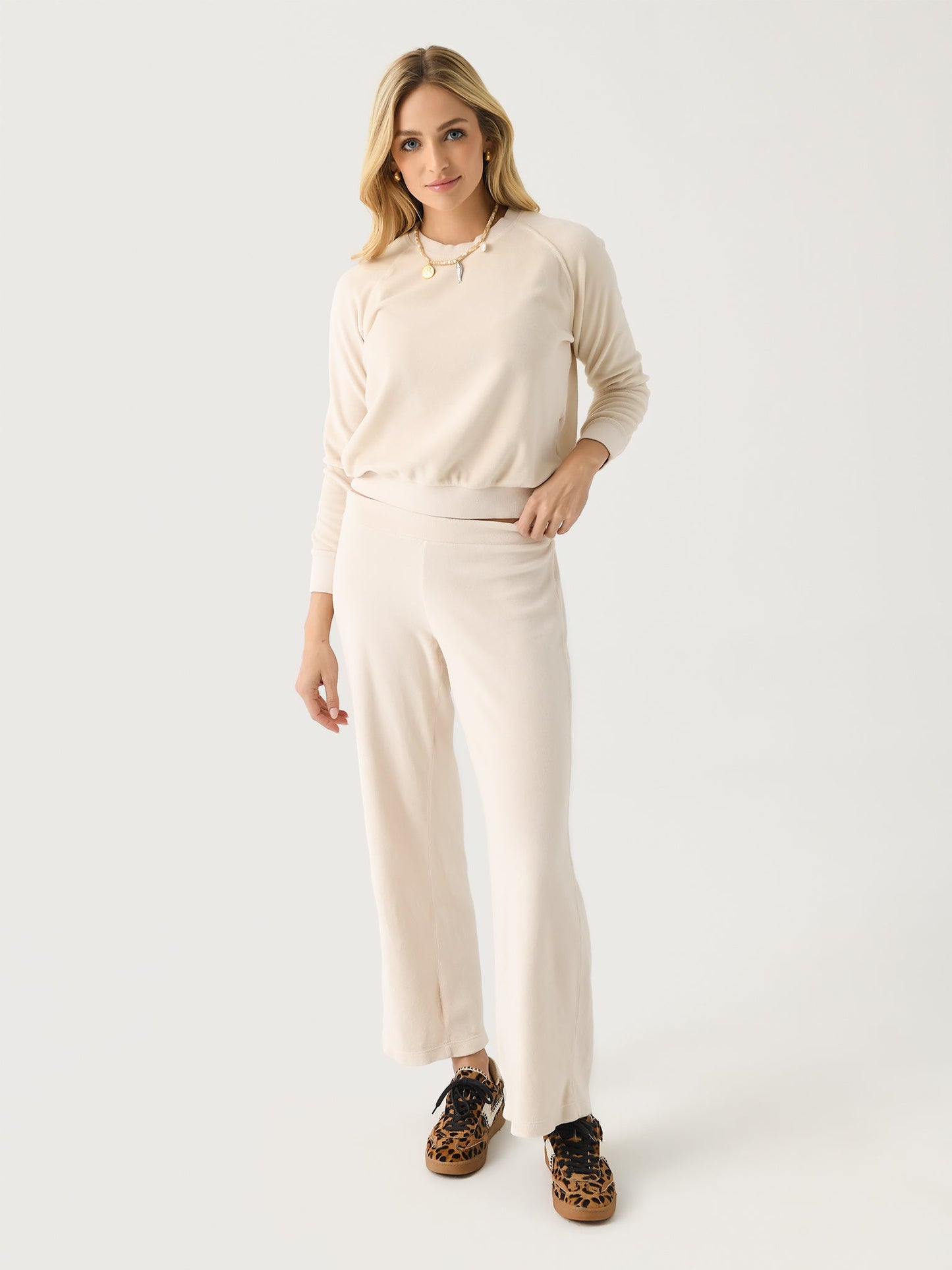 Perfect White Tee Women's Stella Velour Sweatshirt