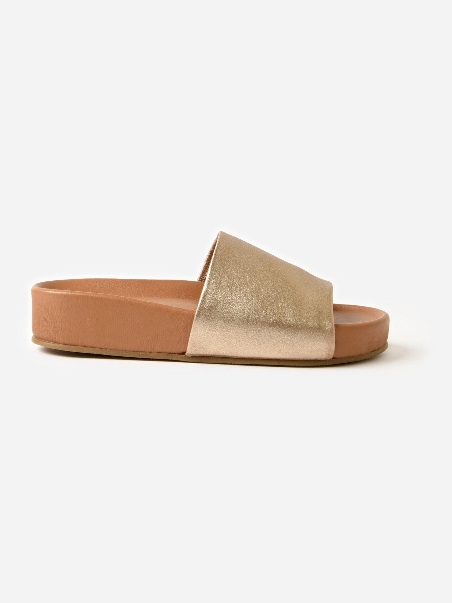Beek Women's Pelican Leather Platform Sandal