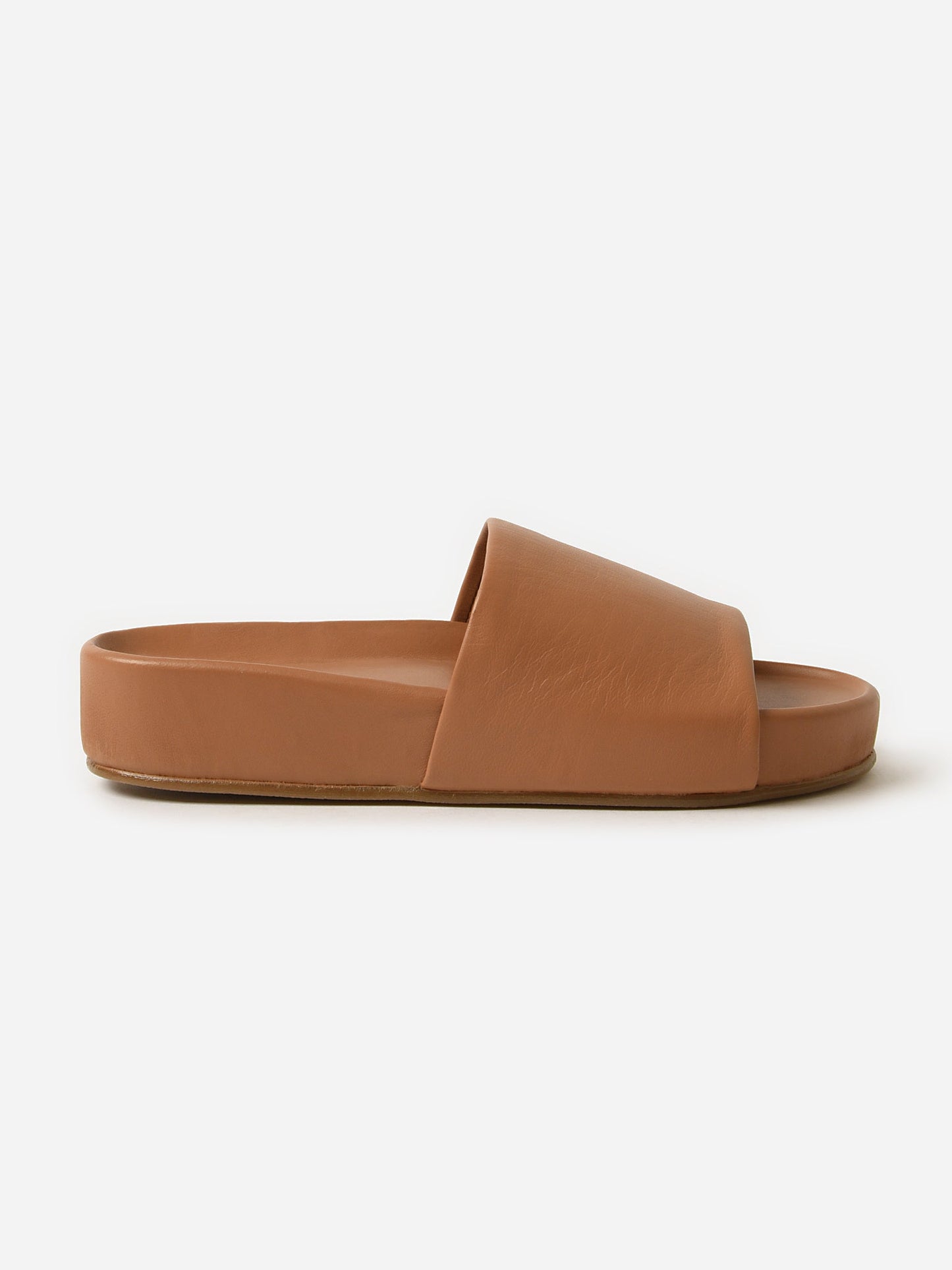 Beek Women's Pelican Leather Platform Sandal