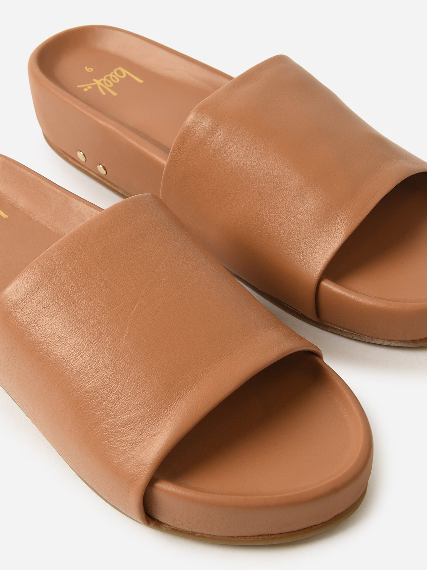 Beek Women's Pelican Leather Platform Sandal