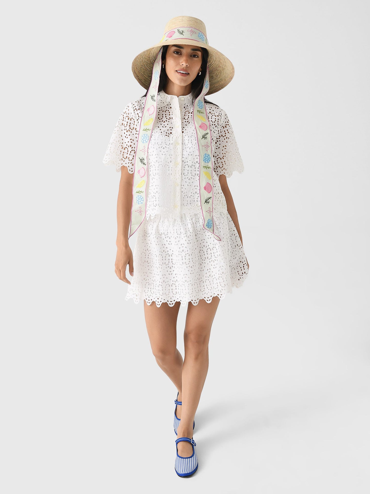 Frame Women's The Deco Eyelet Top