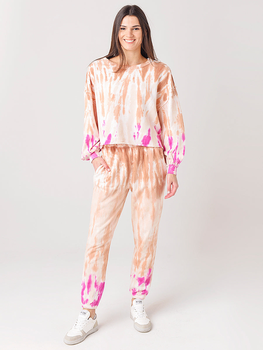 Z Supply Women's Atlas Boyfriend Sorbet Skies Tie-Dye Jogger