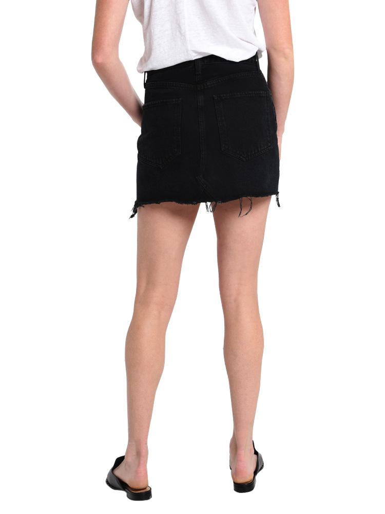 AGOLDE Quinn Miniskirt Black Rock