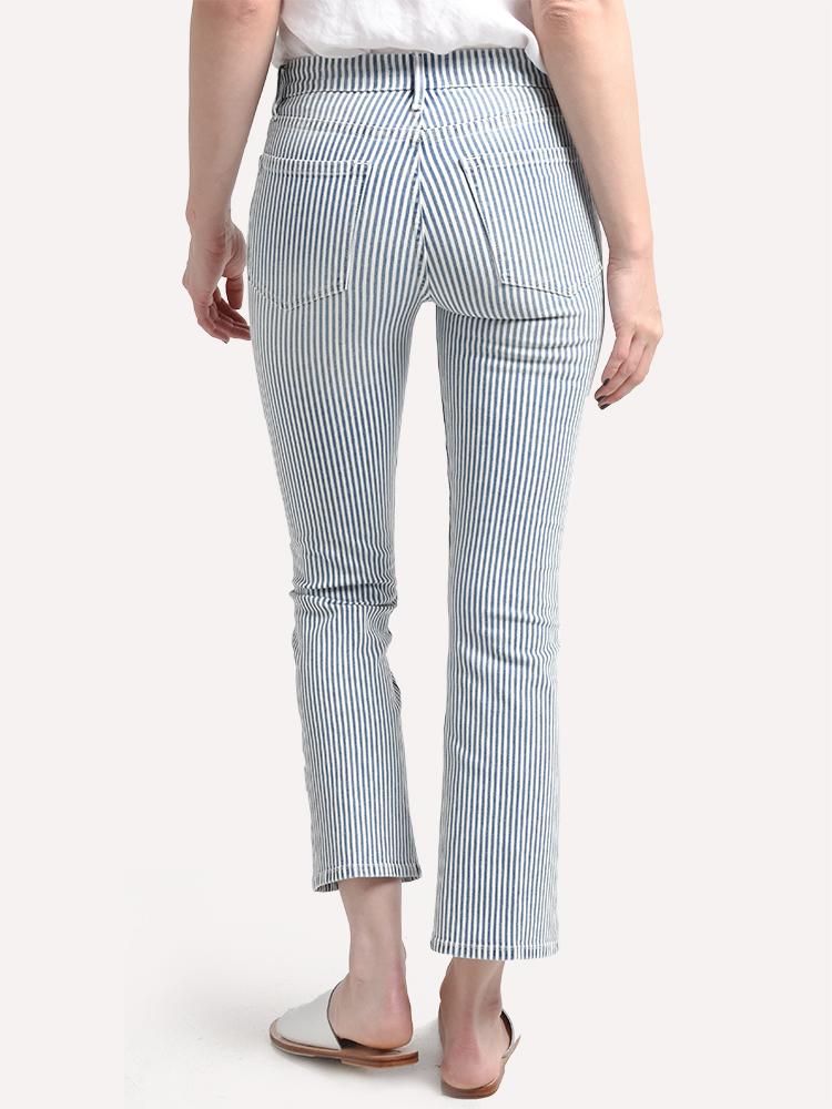 Frame Women's Engineer Stripe Crop Mini Boot Jean