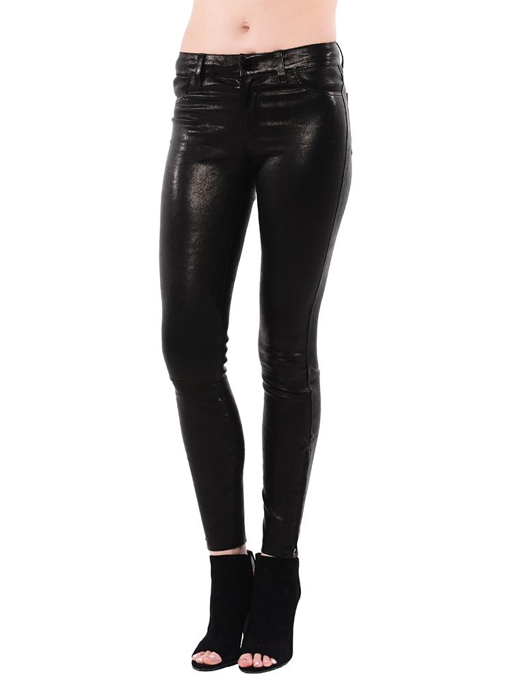 Jbrand Women's Midrise stretch Leather Pant