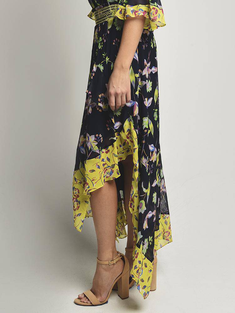 Tanya Taylor Garden Print Esmee Skirt