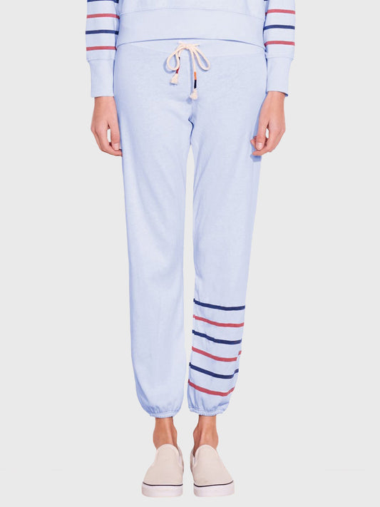 Sundry Women's Mini Heart Stripes Sweatpant