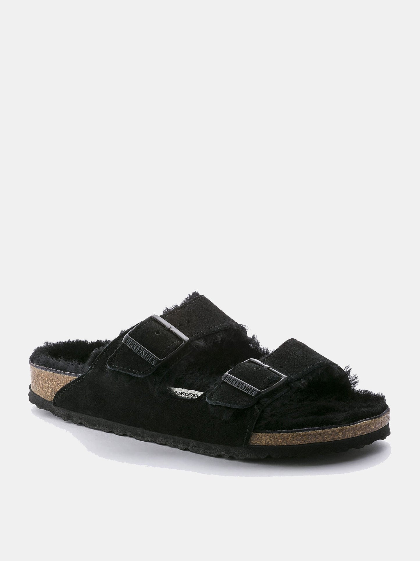 Birkenstock Women's Arizona Shearling Suede Leather Sandal