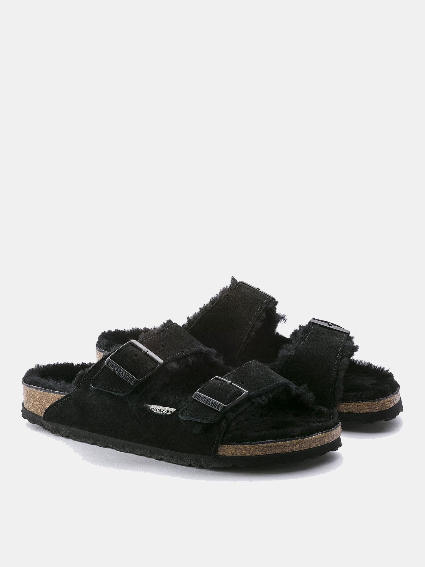 Birkenstock Women's Arizona Shearling Suede Leather Sandal