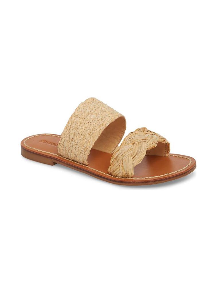 Soludos Raffia Braided Slide Sandal