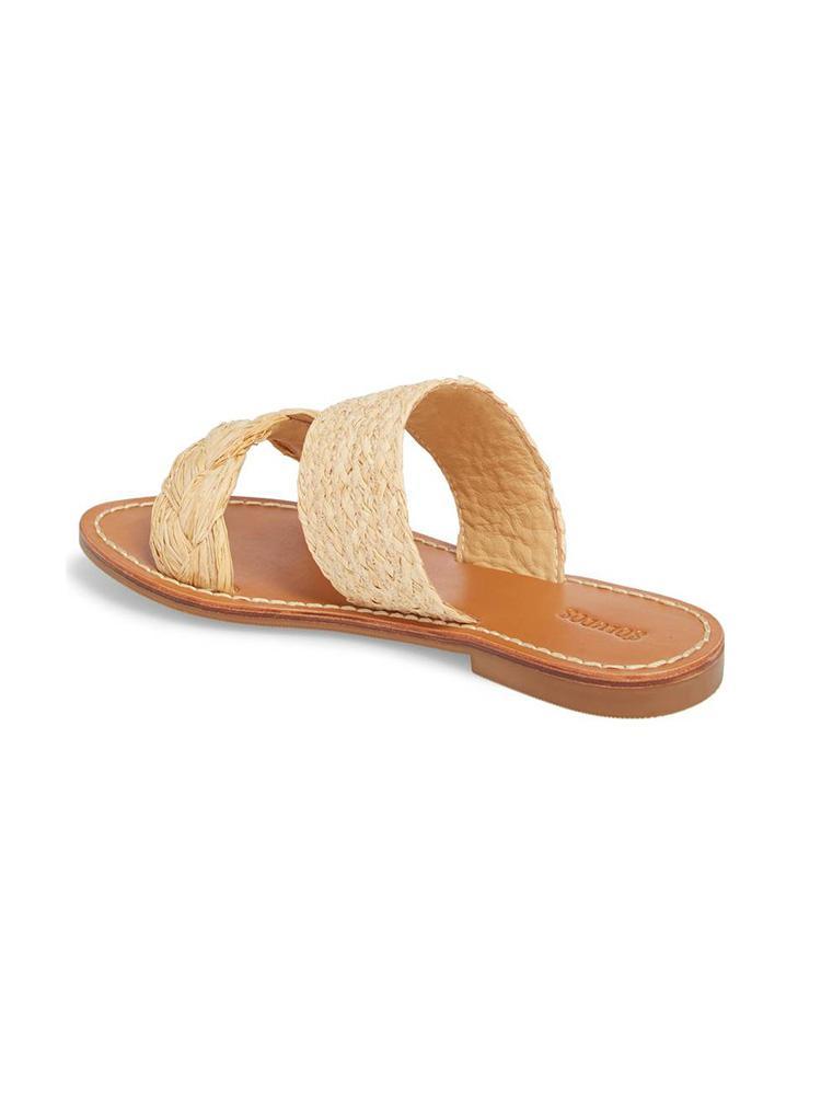 Soludos Raffia Braided Slide Sandal