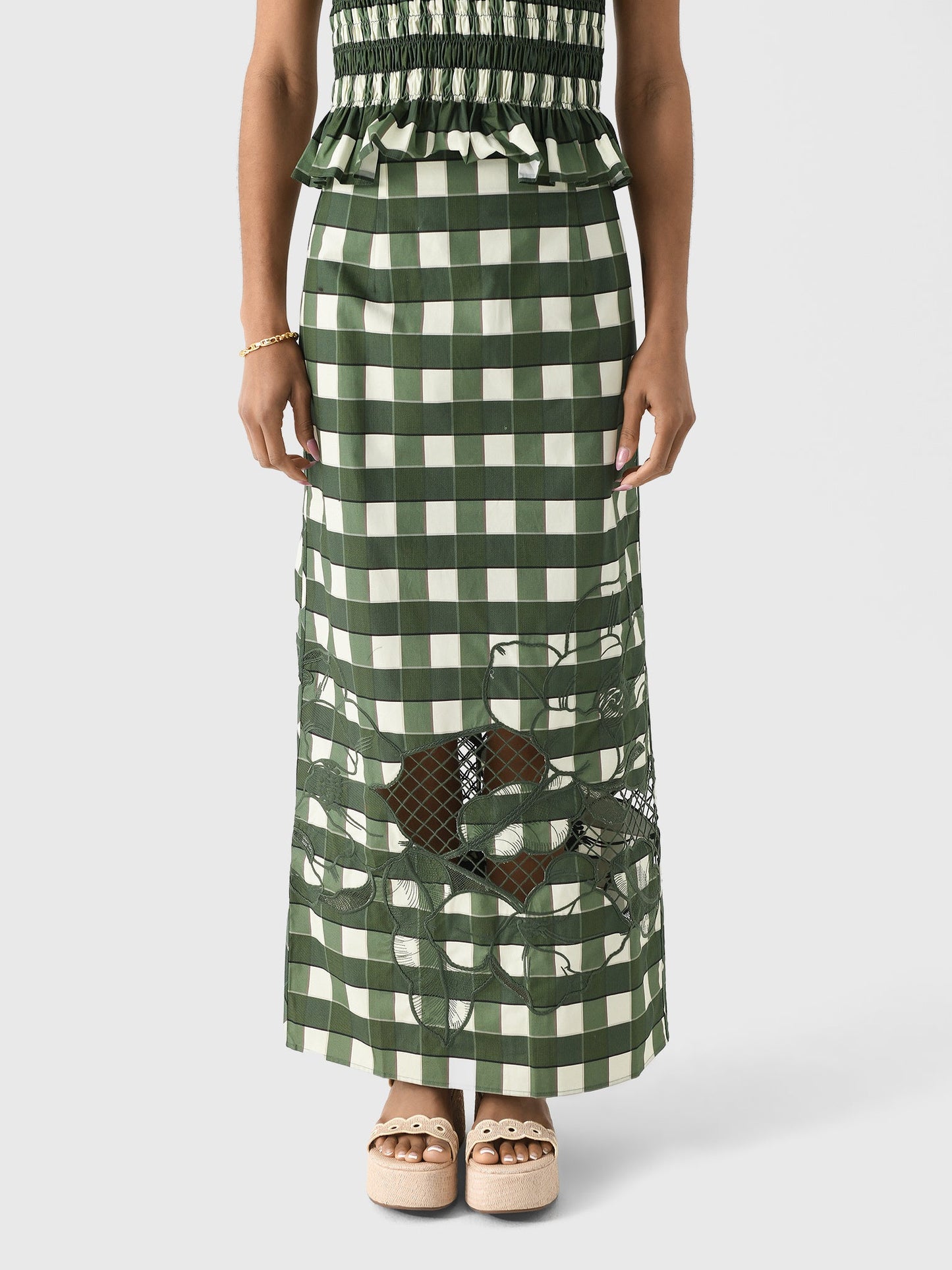 CLEA Women's Esme Embroidered Skirt