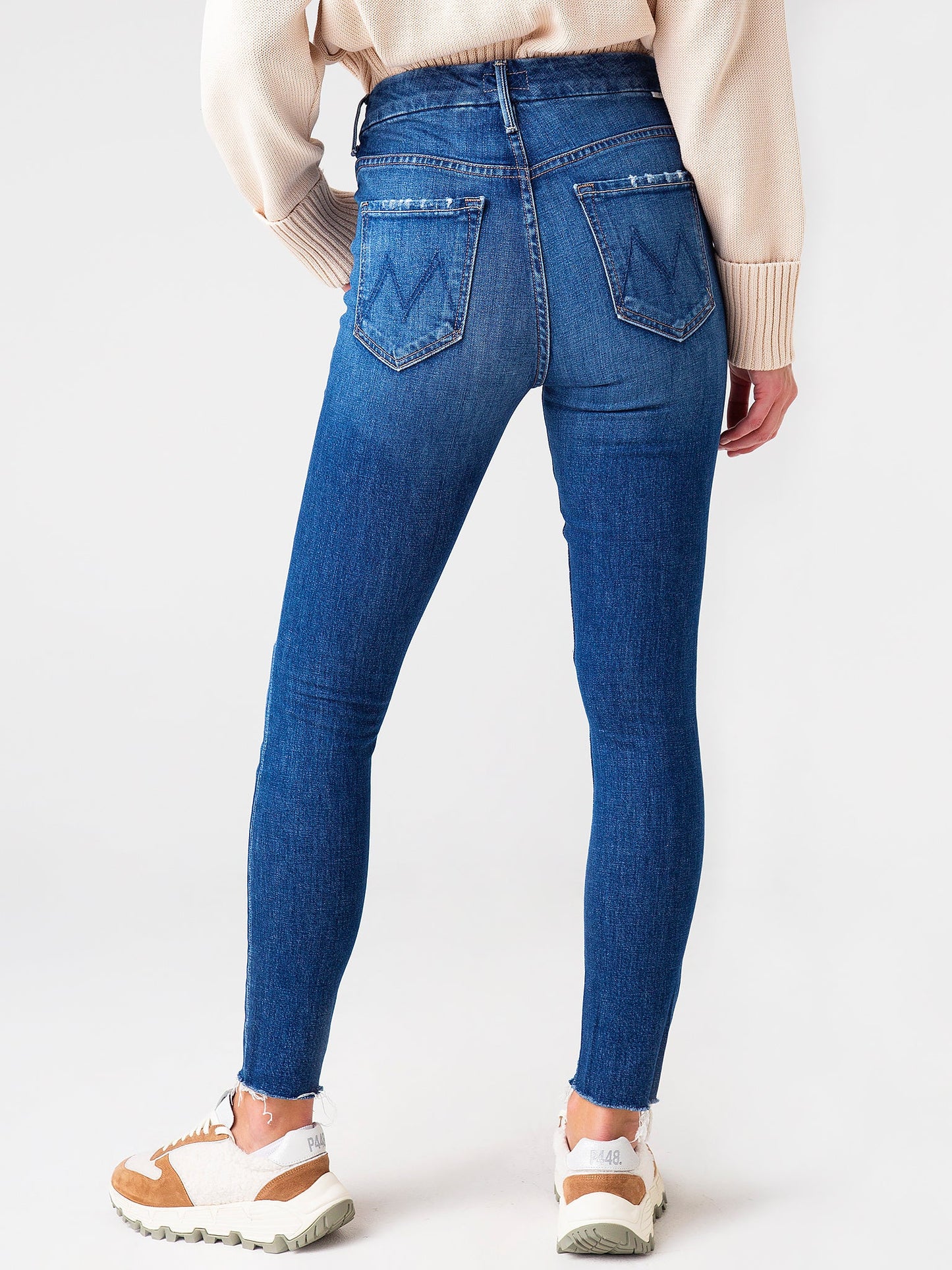 Mother Women's High Waisted Looker Ankle Fray Jean