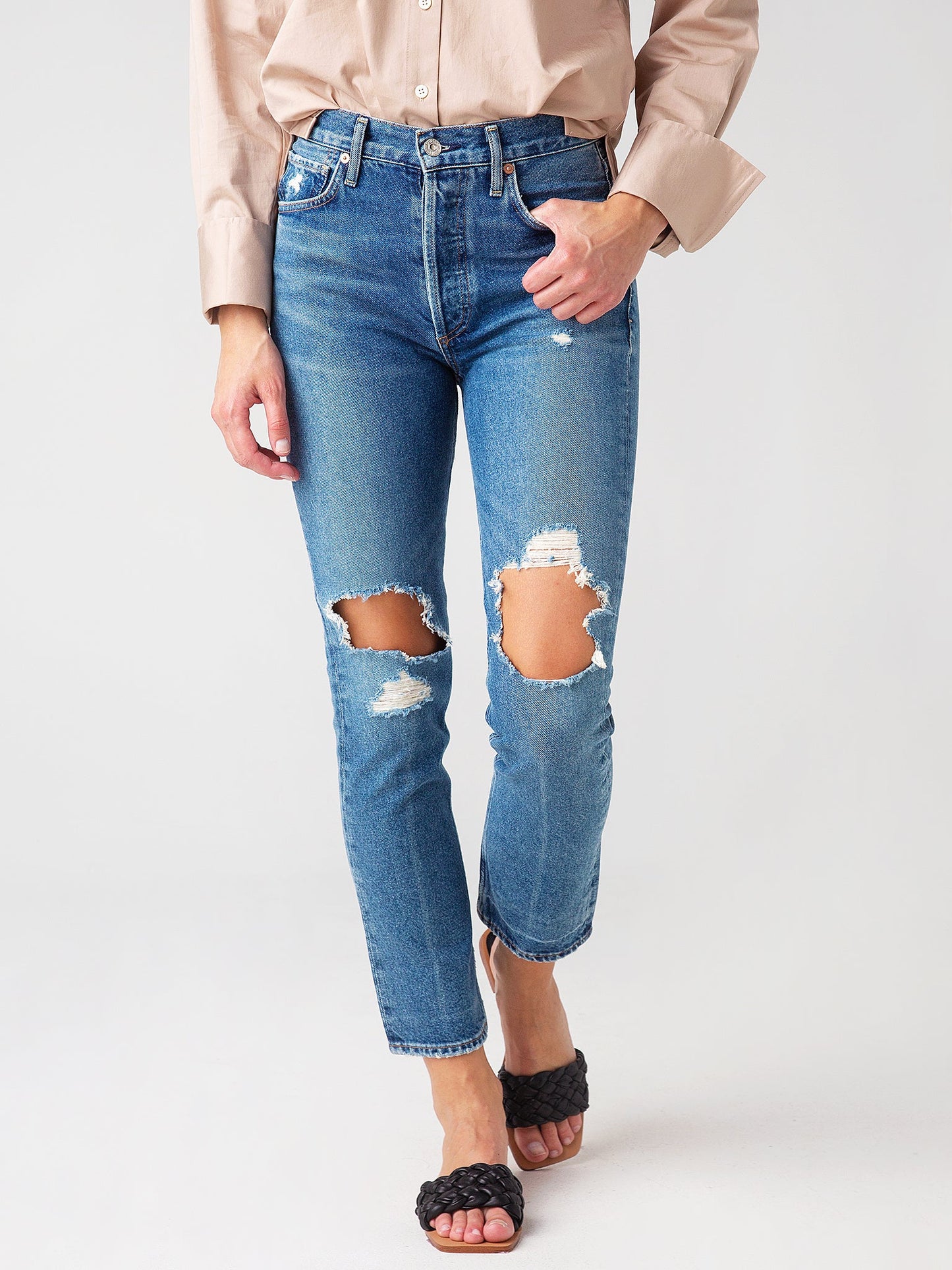 Citizens Of Humanity Women's Charlotte High Rise Straight Fit Jean