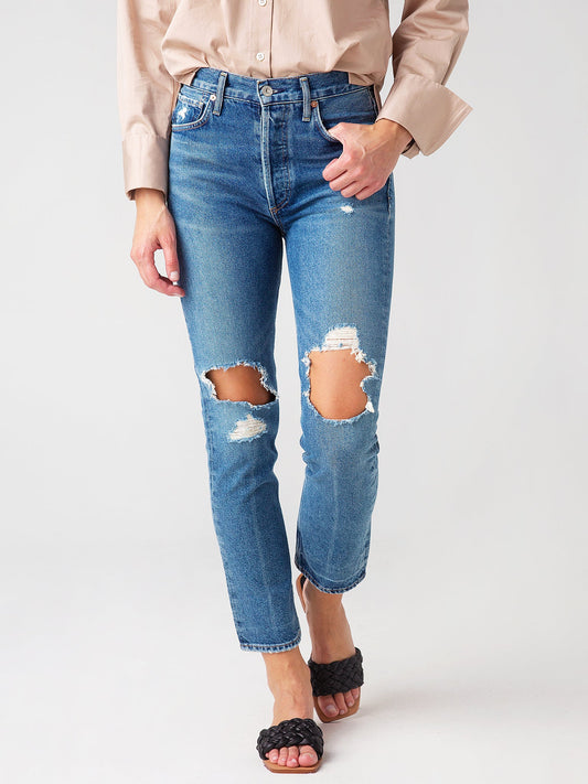 Citizens Of Humanity Women's Charlotte High Rise Straight Fit Jean