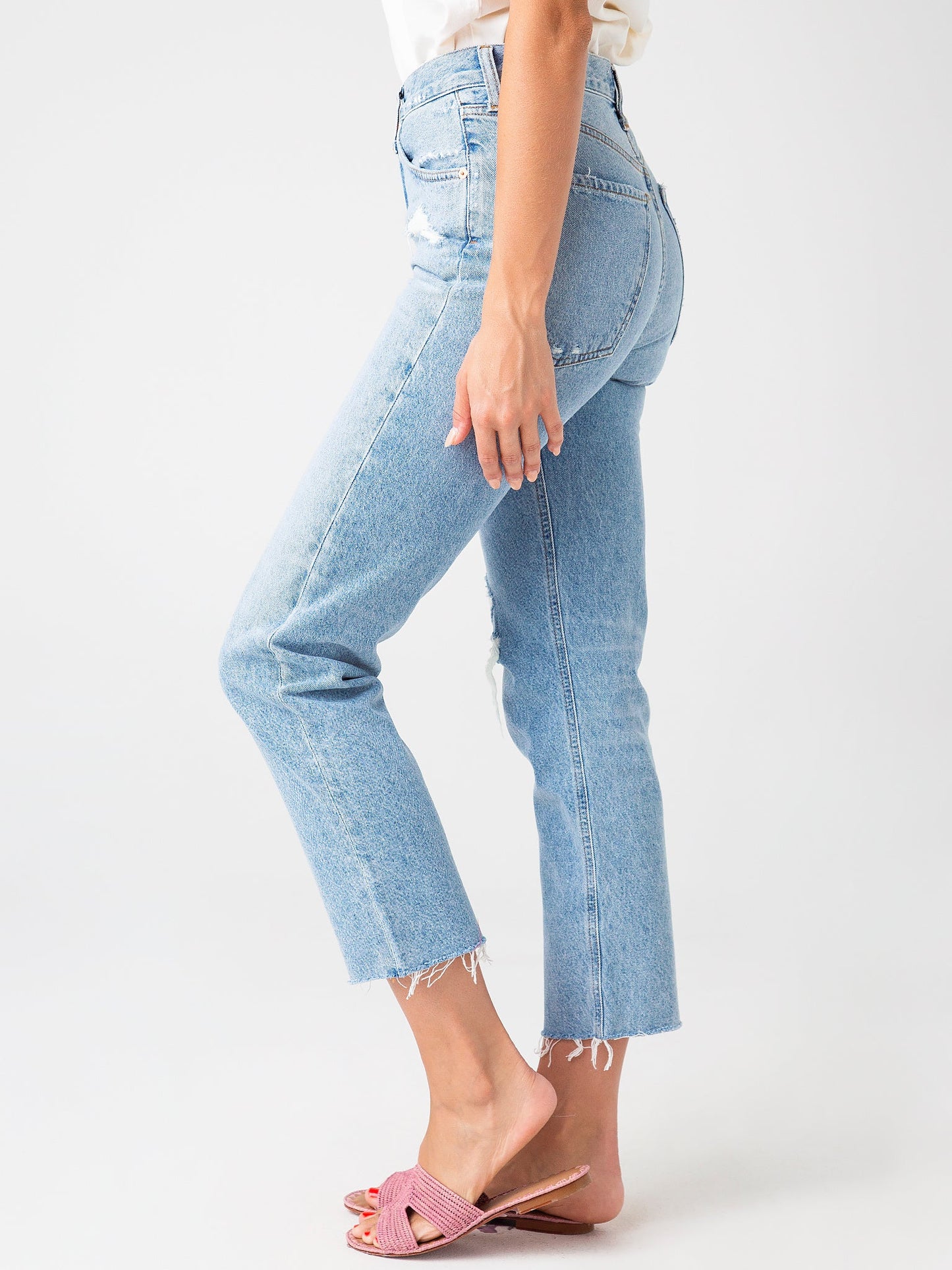 Citizens of Humanity Women's Daphne Crop High Rise Stove Pipe Jean