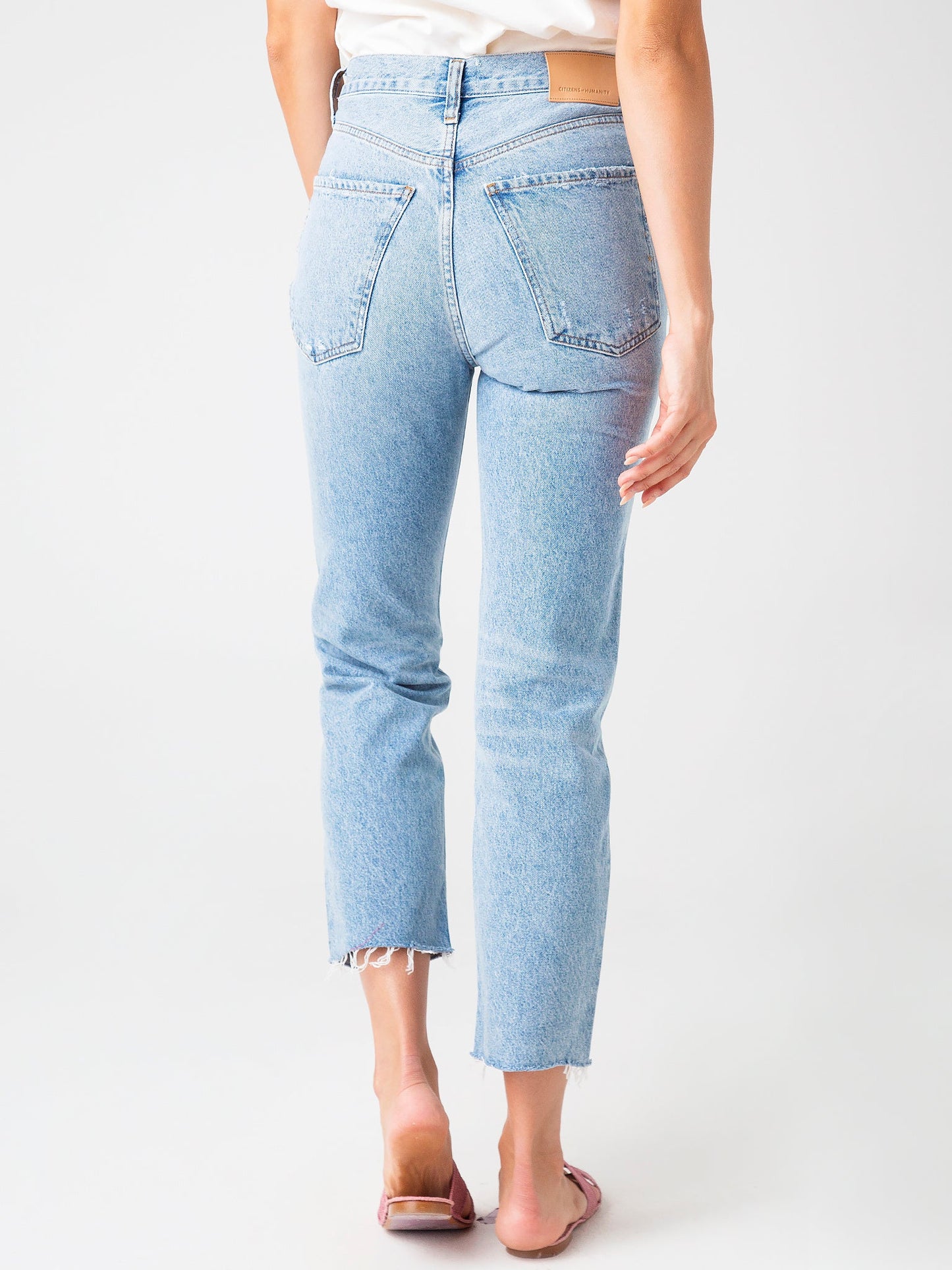 Citizens of Humanity Women's Daphne Crop High Rise Stove Pipe Jean