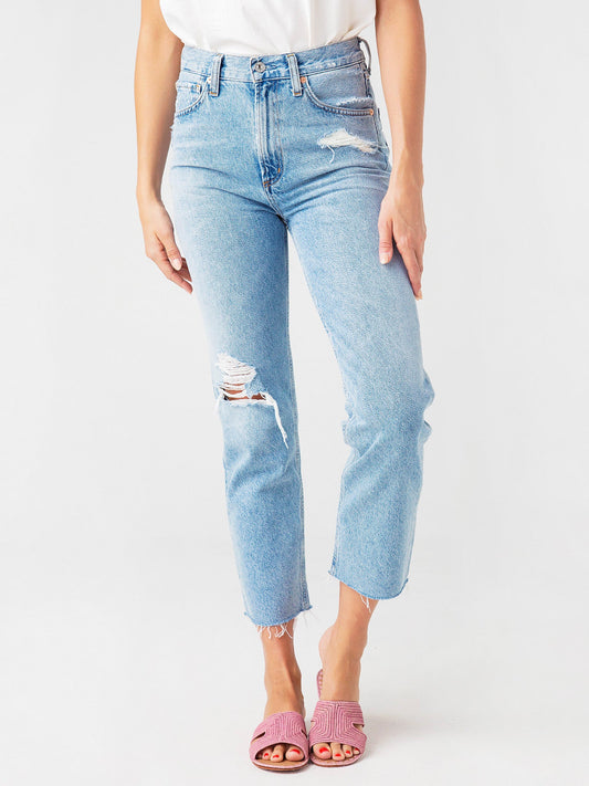 Citizens of Humanity Women's Daphne Crop High Rise Stove Pipe Jean