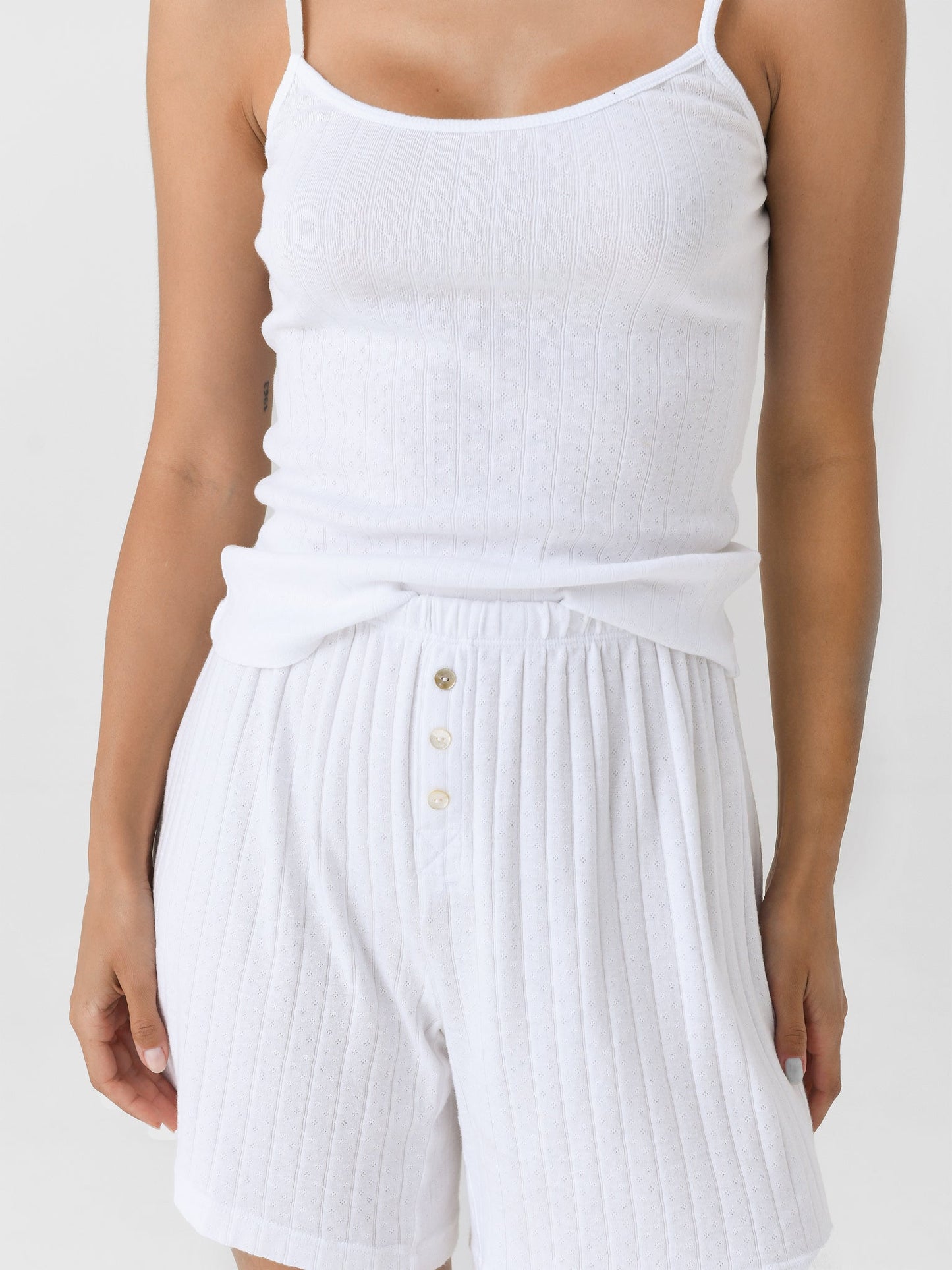 DONNI. Women's The Pointelle Boxer Short
