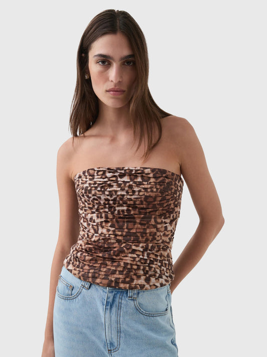AJE Women's Sunbeam Ruched Bustier