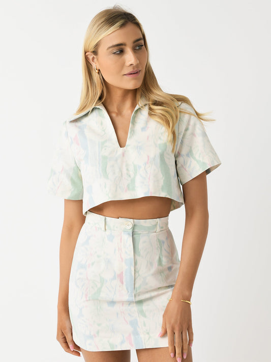 Matthew Bruch Women's Short Sleeve Popover Shirt