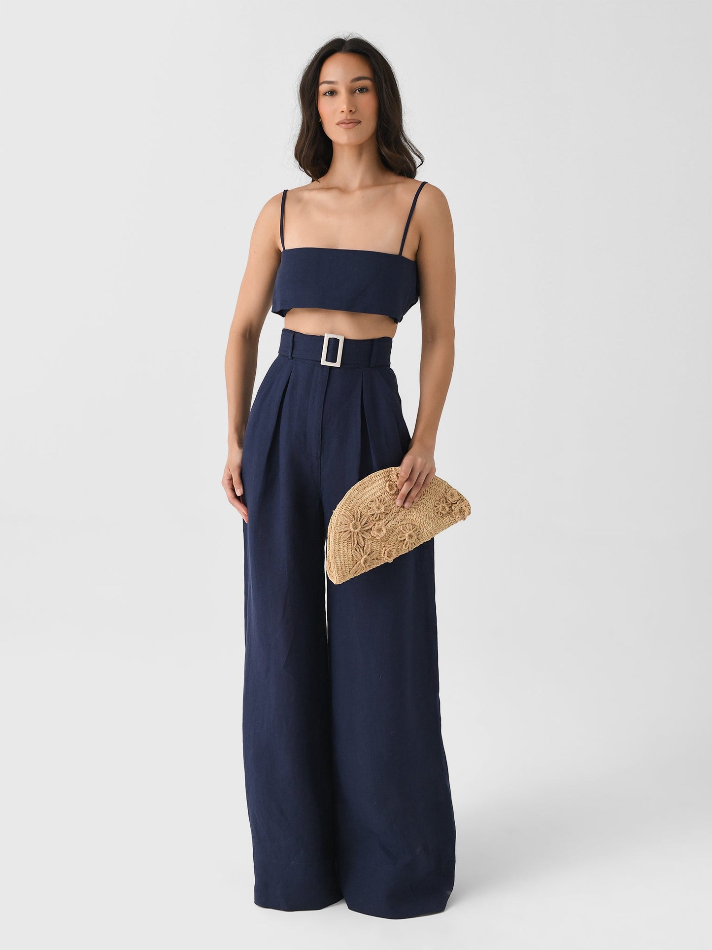 Matthew Bruch Women's Structured Bandeau Crop Top