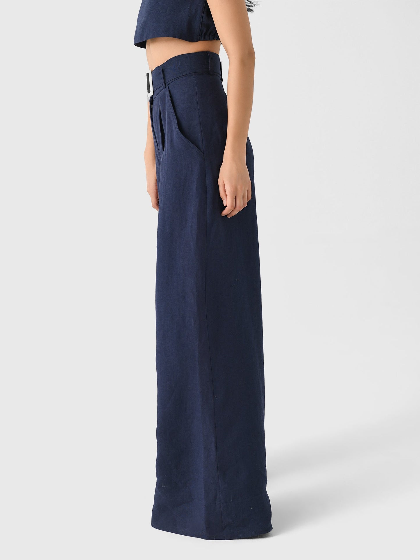 Matthew Bruch Women's Wide Leg Pleated Pant