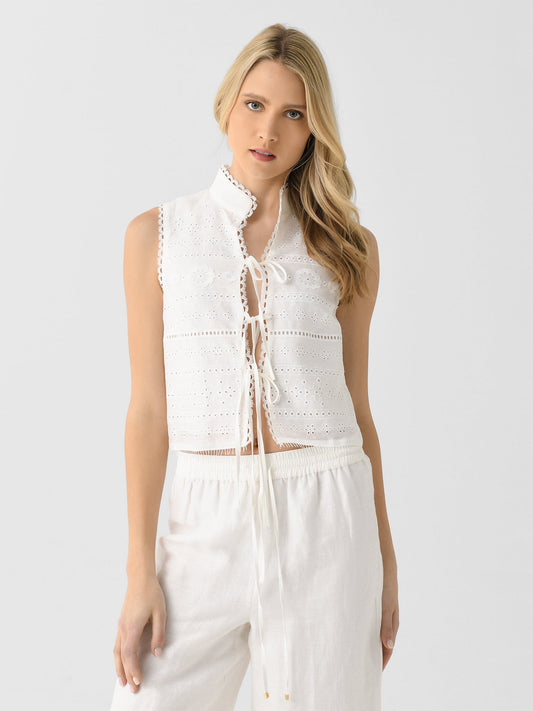 AJE Women's Cloud Embroidered Top