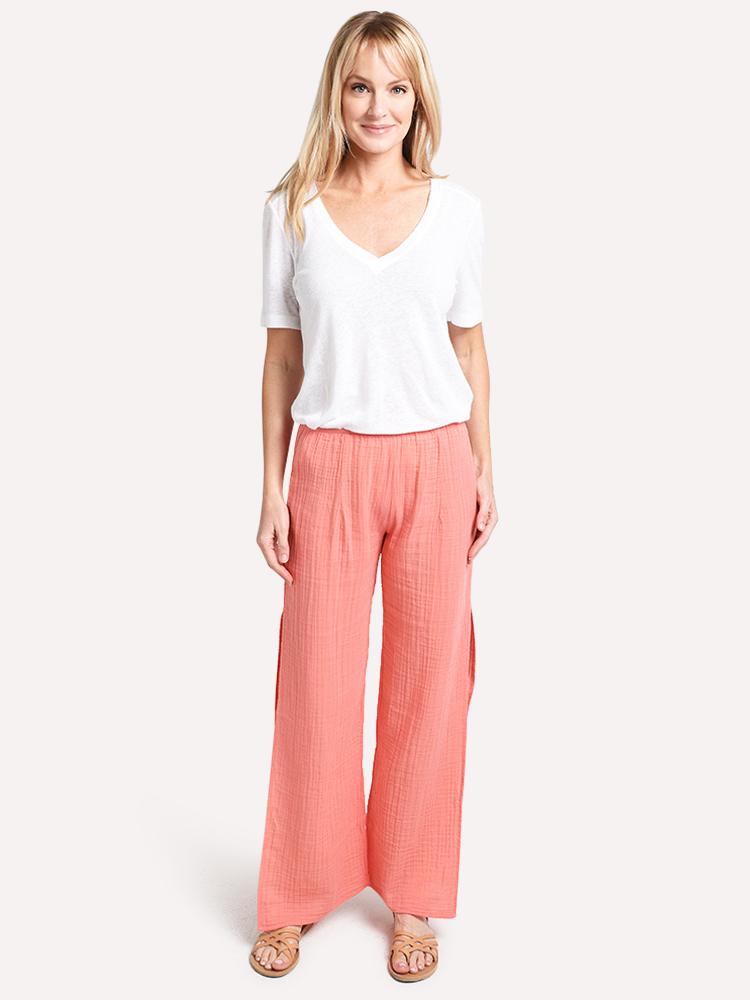 Stark X Women's Side Slit Cotton Gauze Pant