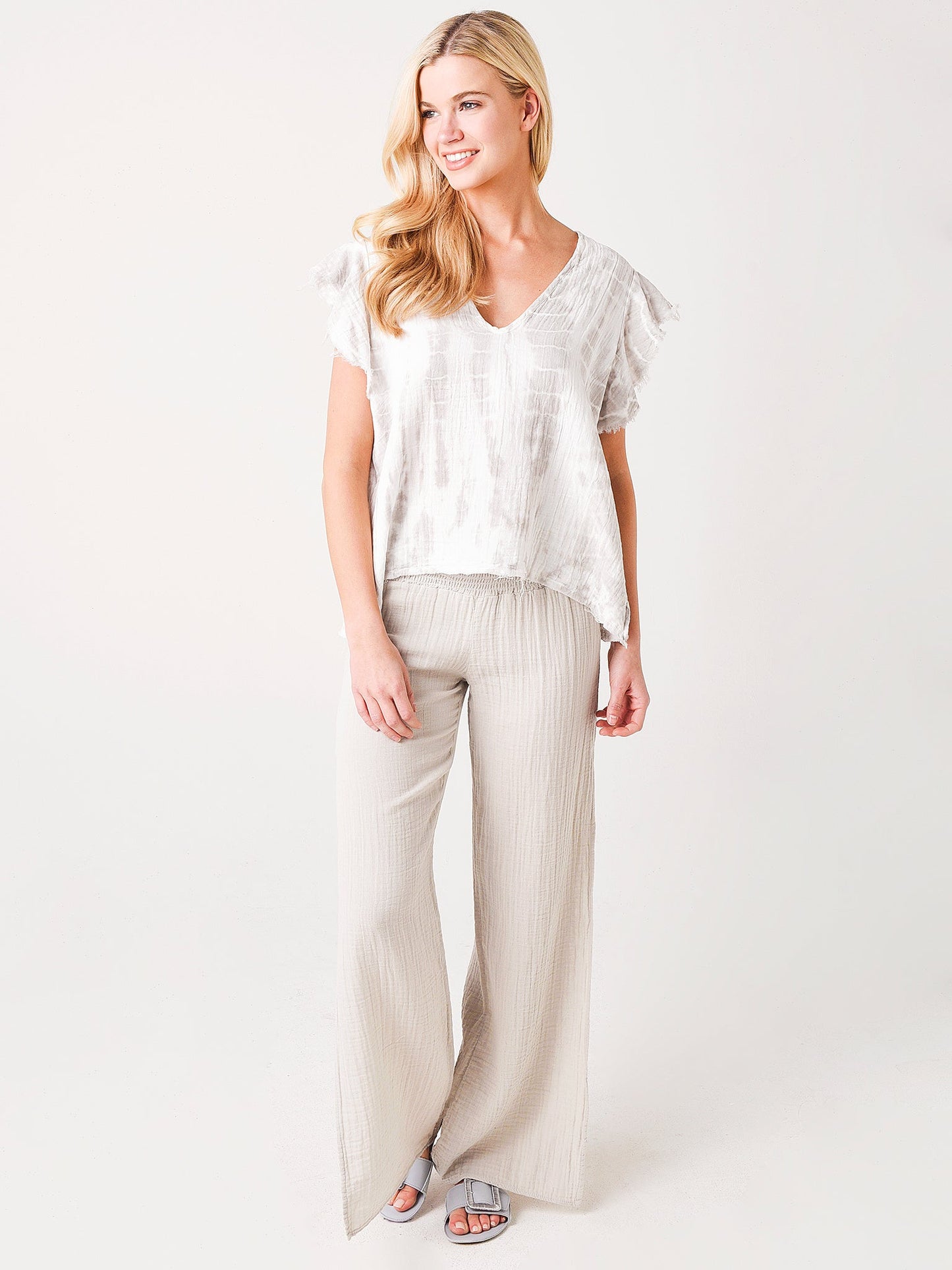 Stark X Women's Elastic Waist Side Slit Pant