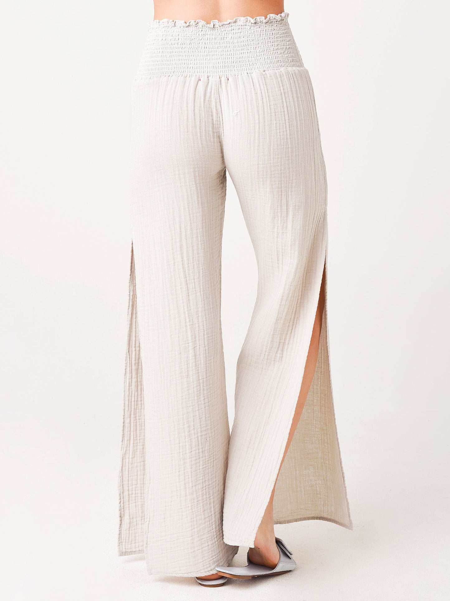 Stark X Women's Elastic Waist Side Slit Pant