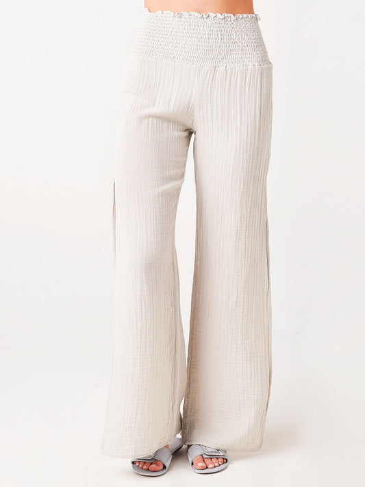 Stark X Women's Elastic Waist Side Slit Pant