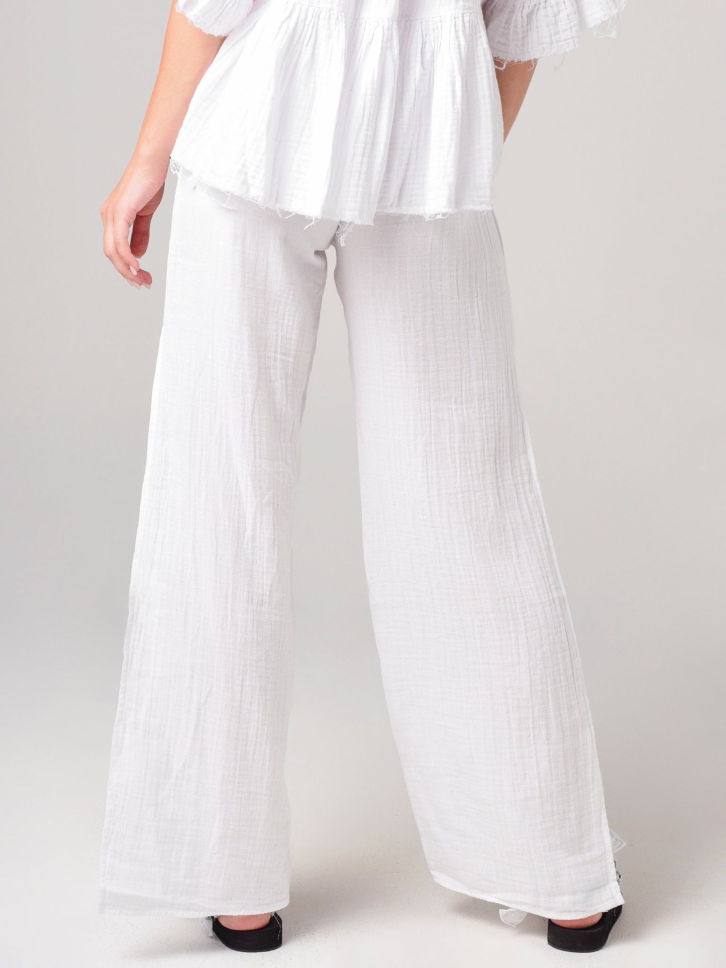 Stark X Women's Elastic Waist Side Slit Pant