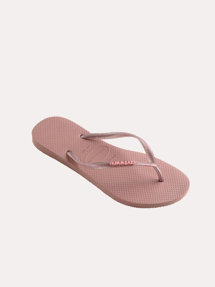 Havianas Slim Logo Metallic Sandal
