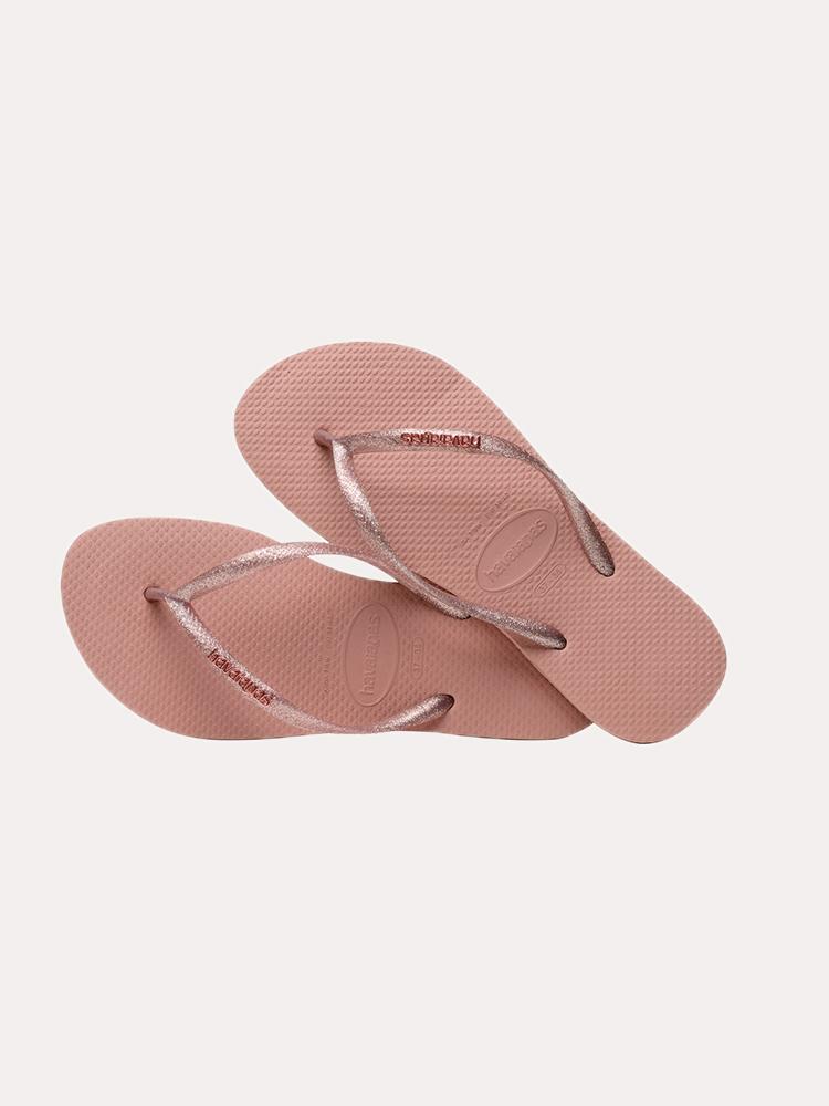 Havianas Slim Logo Metallic Sandal