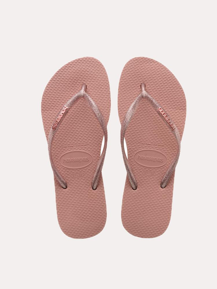 Havianas Slim Logo Metallic Sandal