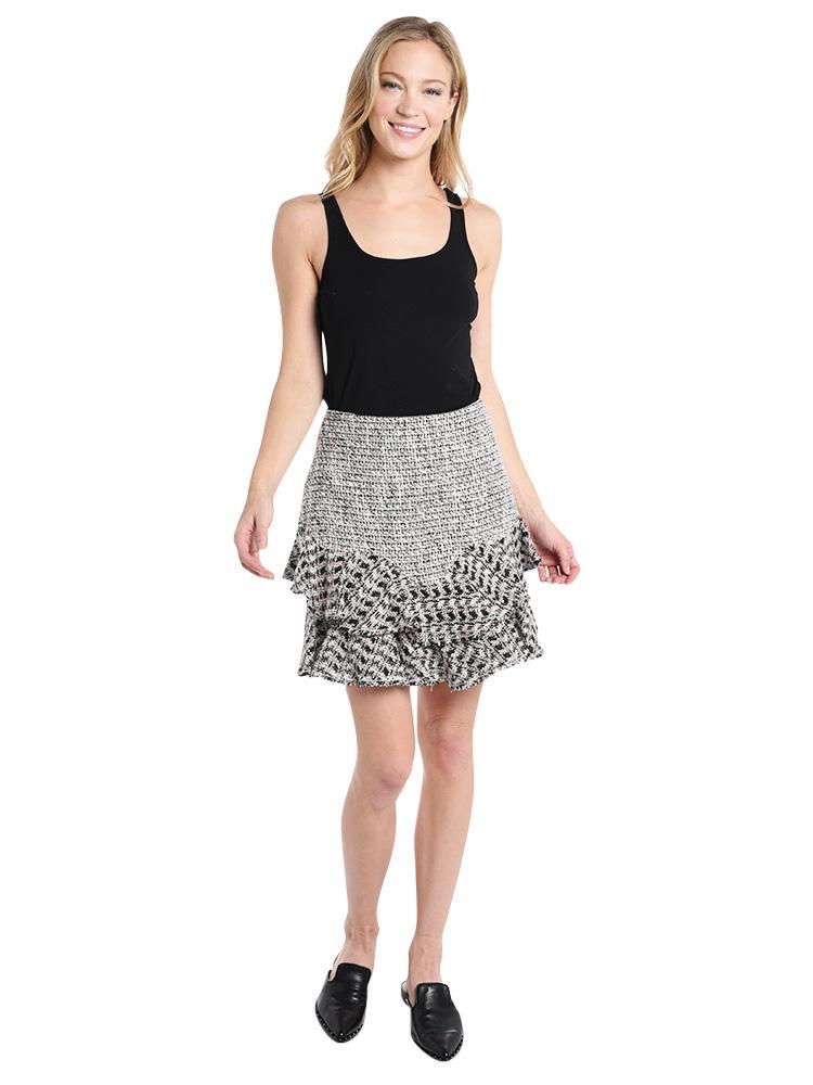 Rebecca Taylor Mixed Tweed Skirt