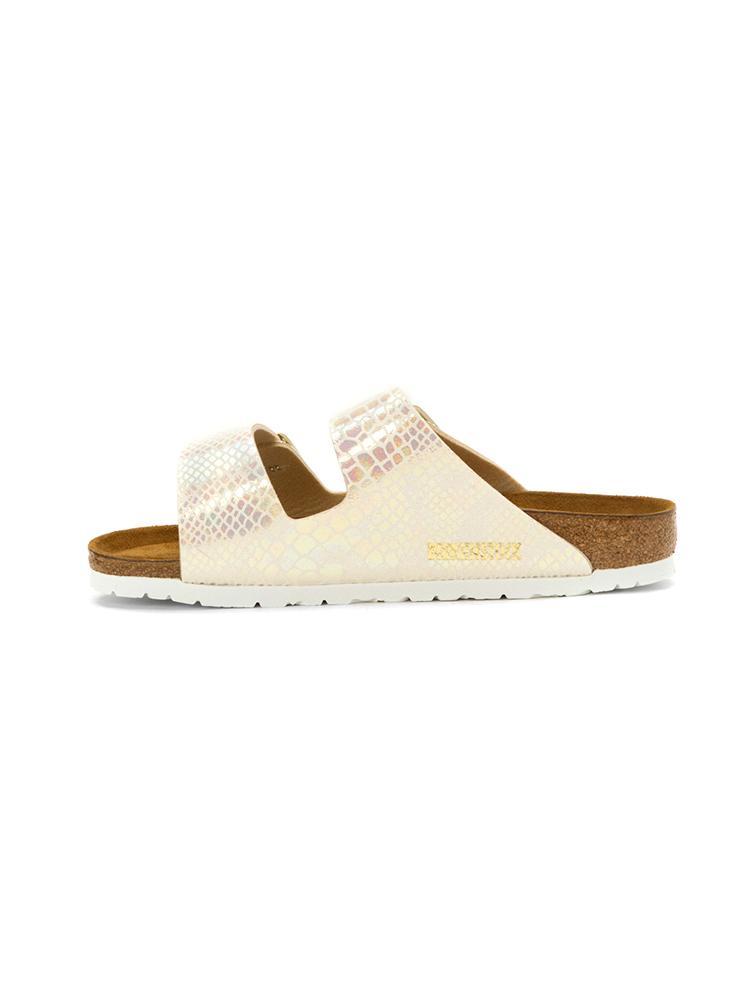 Birkenstock Arizona Shiny Snake Cream Birko-Flor Sandal