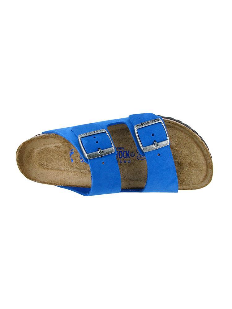 Birkenstock Arizona Soft Footbed Blue Nubuck Razor