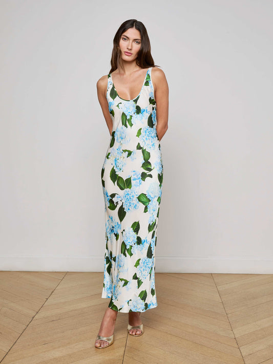 Akiya Satin Maxi Dress