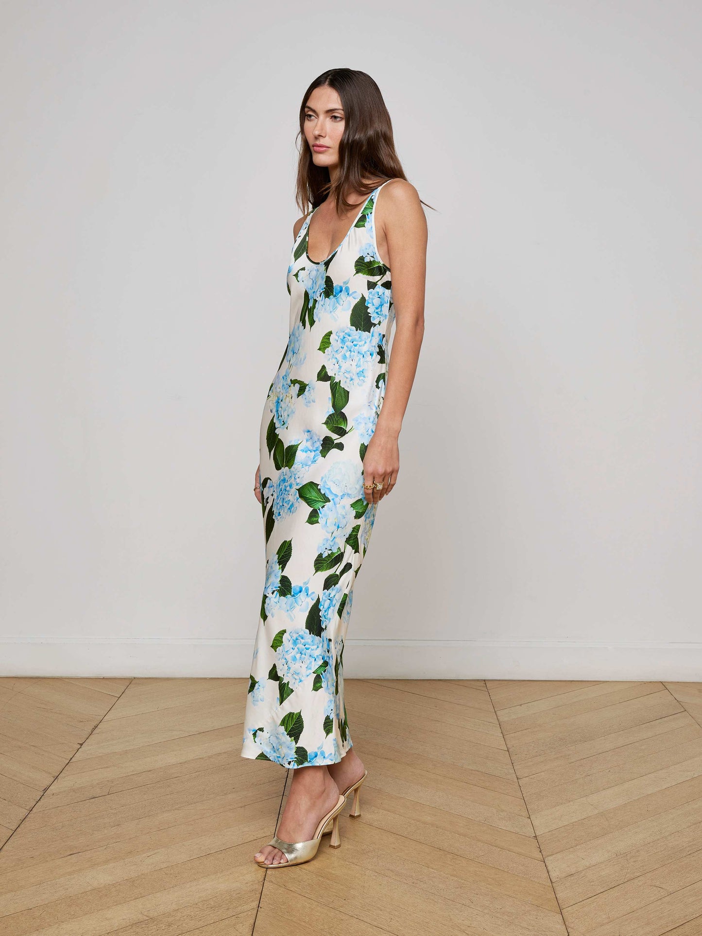 Akiya Satin Maxi Dress