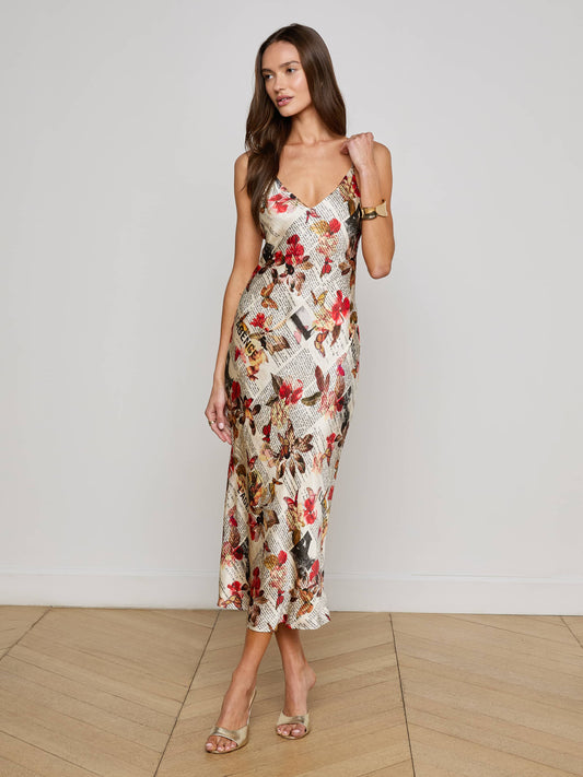 Seridie Silk Slip Dress