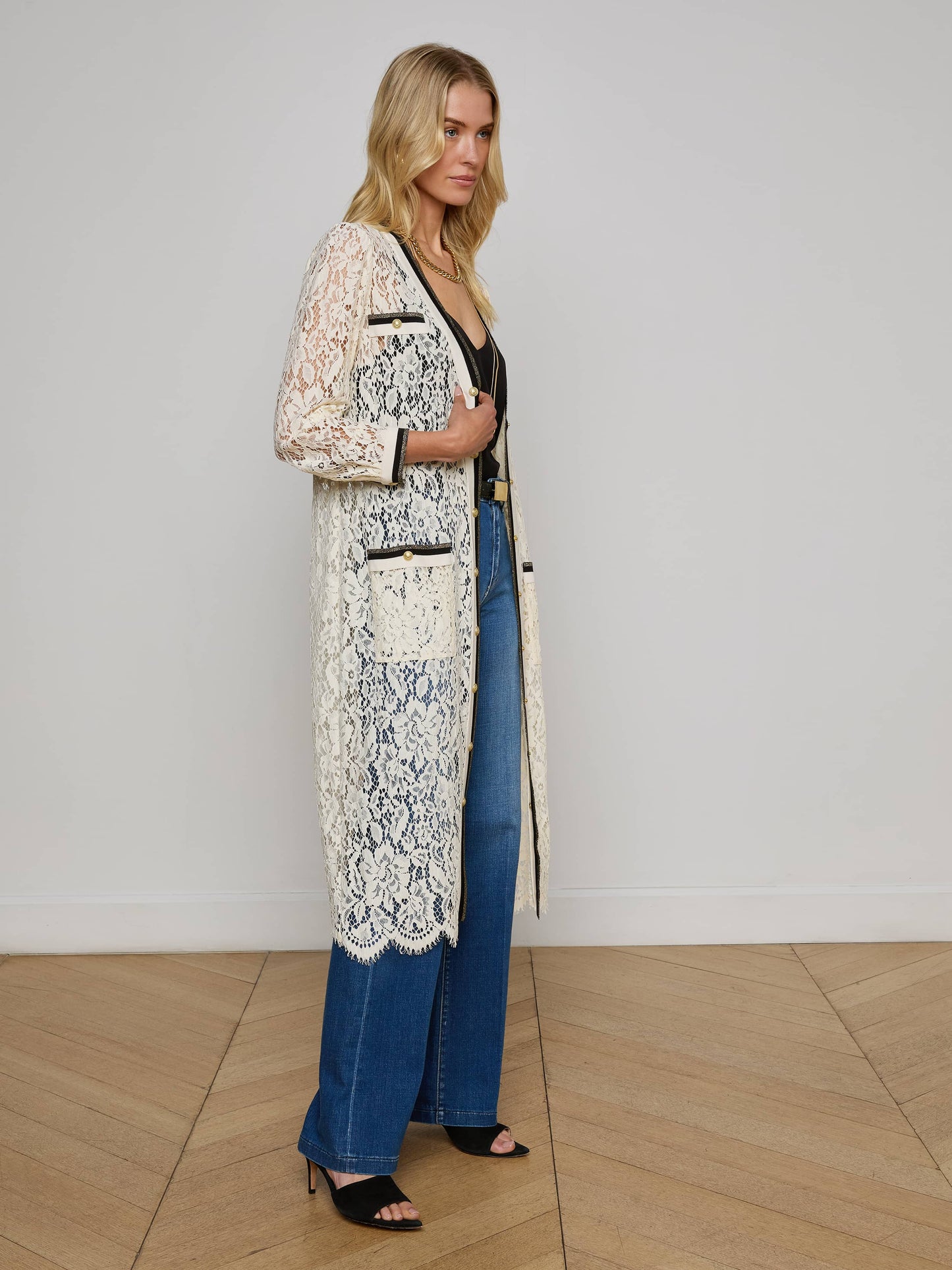 Whisper Lace Cardigan Dress