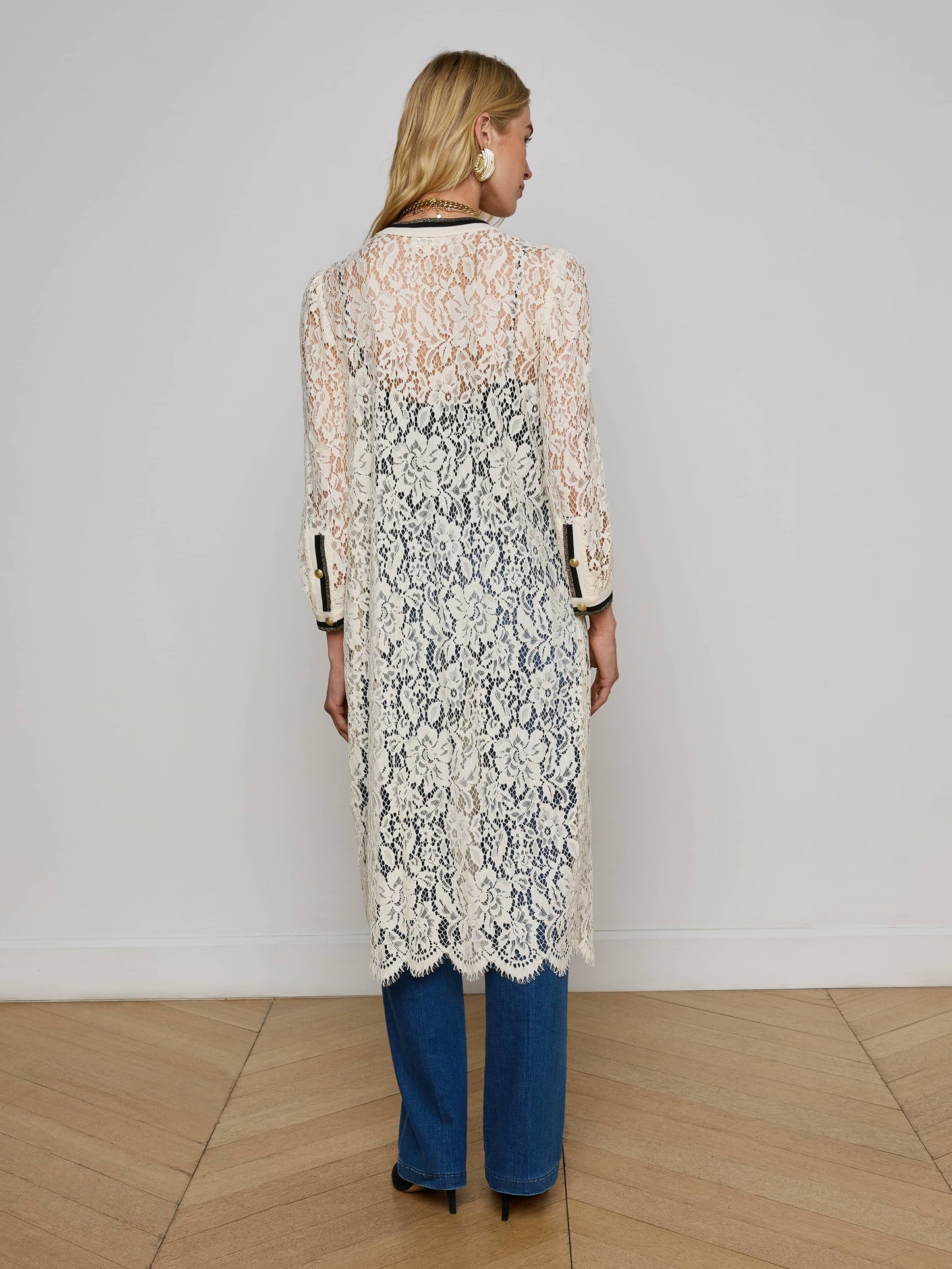 Whisper Lace Cardigan Dress