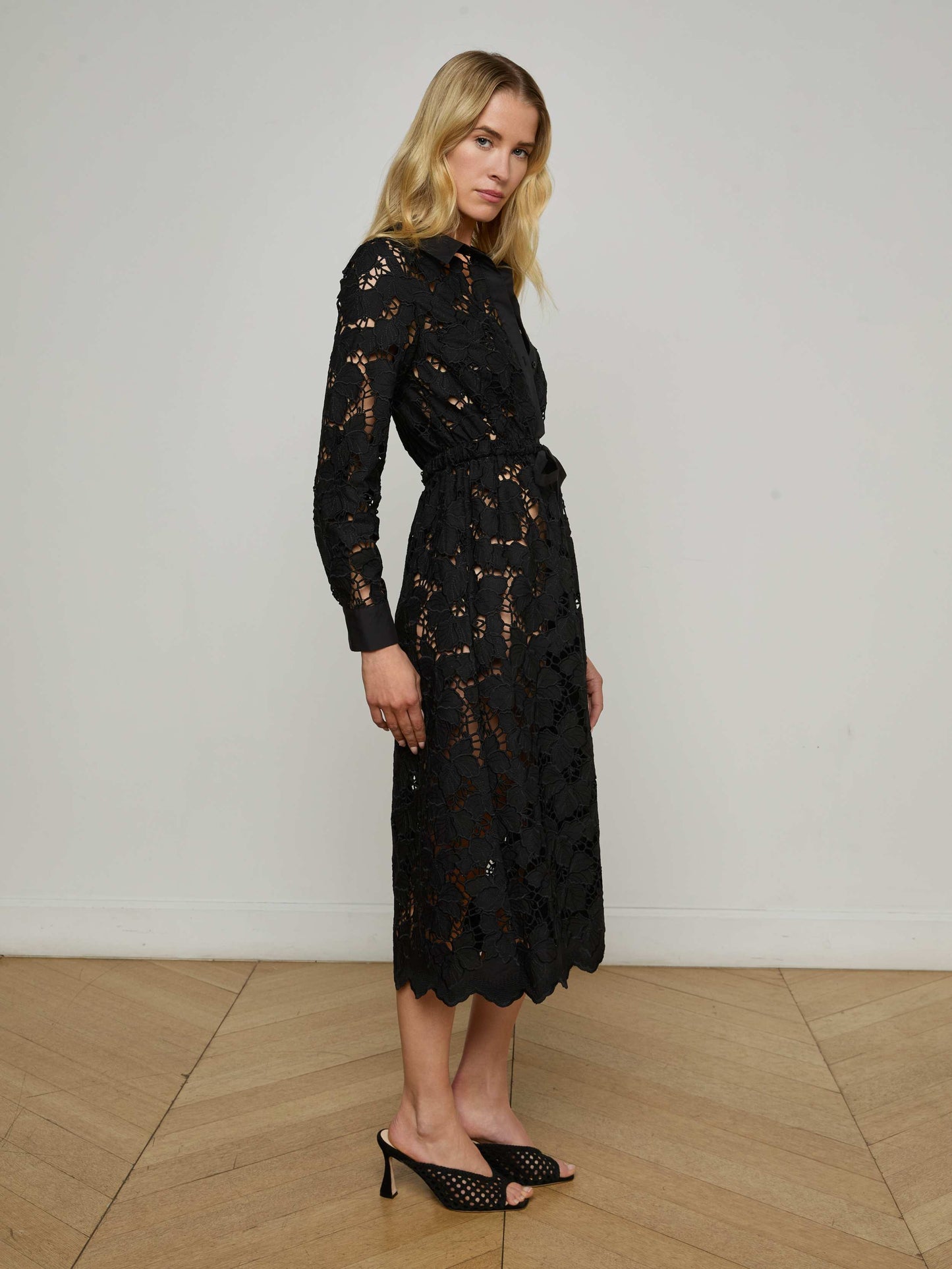 Emilio Lace Shirt Dress