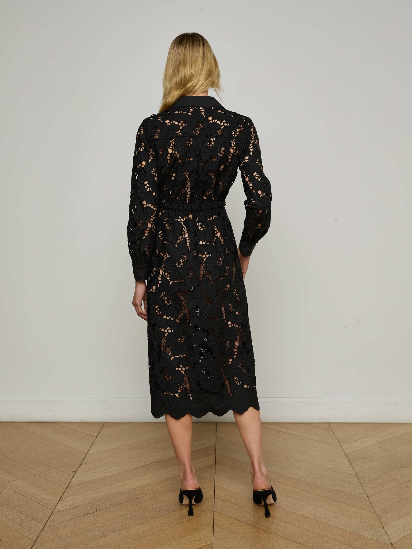 Emilio Lace Shirt Dress