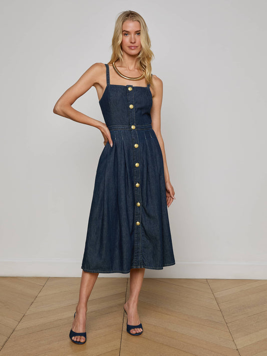 Esmeralda Chambray Dress